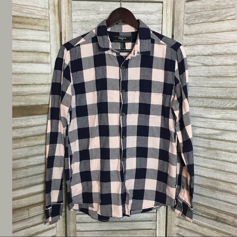 Forever 21 Plaid Shirt Sz S